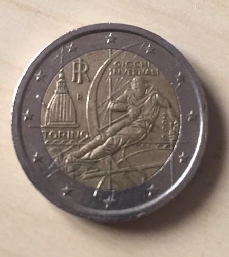 Moneta euro giochi invernali - 2,