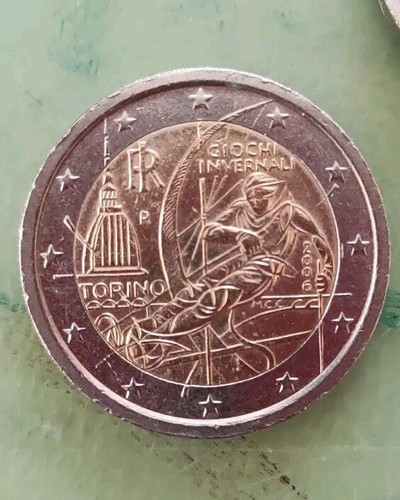 Moneta euro giochi invernali - moneta, 2
