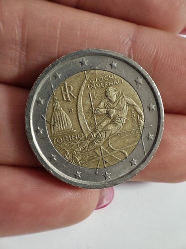 Moneta euro giochi invernali - moneta,
