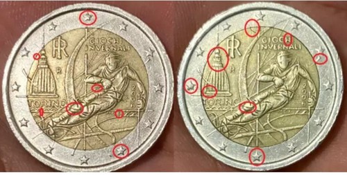 Moneta rara euro giochi - moneta,
